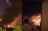 Voraz incendio se registr en almacn de Lurigancho-Chosica: Siniestro fue controlado por bomberos