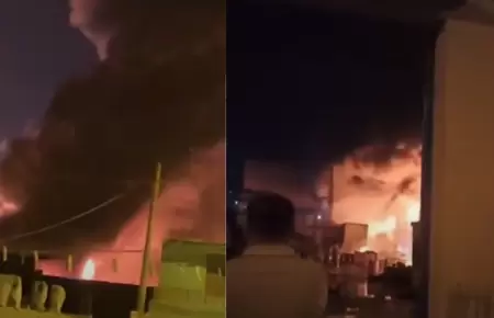 Fuerte incendio en La Florida de Cajamarquilla moviliza 19 unidades de bomberos