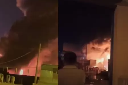 Fuerte incendio en La Florida de Cajamarquilla moviliza 19 unidades de bomberos