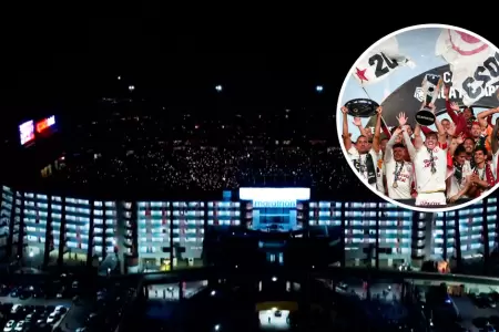 Universitario tricampen: Apagn en el Monumental.