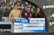 GOLPERU entrega US$ 354,000 mil dlares americanos al Club Universitario de Deportes por el ttulo nacional 2025