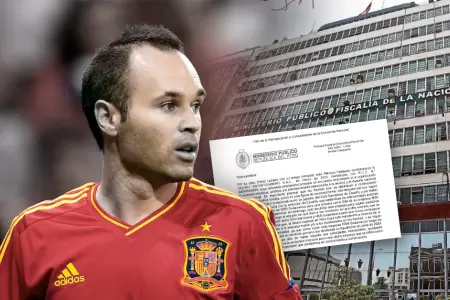 Fiscal�a inicia investigaci�n contra Andr�s Iniesta