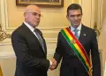 Premier Ernesto lvarez particip en la transmisin de mando del presidente de Bolivia, Rodrigo Paz