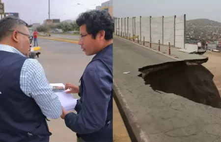 MTC anuncia reconstruccin tras forado en la avenida Nicols Gambetta.