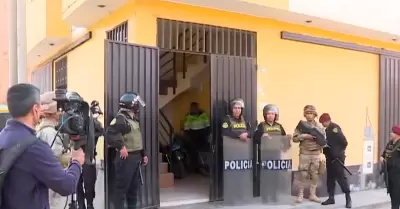 Operativo de las fuerzas del orden en Puente Piedra.