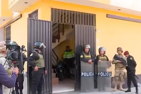 Operativo de las fuerzas del orden en Puente Piedra.