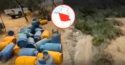 La Divincri Tumbes intervino un depsito clandestino de gas proveniente de Ecuad