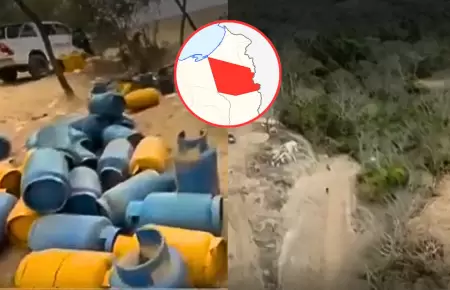 La Divincri Tumbes intervino un depsito clandestino de gas proveniente de Ecuad