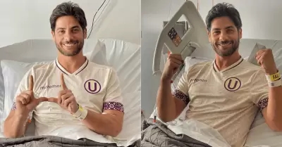 Andrs Wiese reaparece tras operacin y celebra tricampeonato de la 'U'