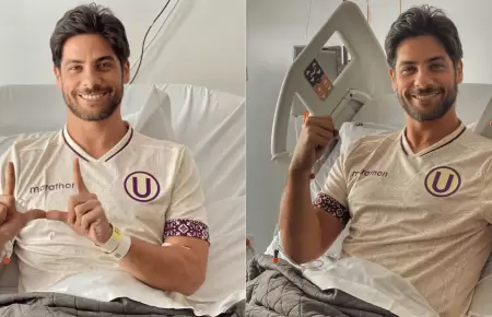 Andrs Wiese reaparece tras operacin y celebra tricampeonato de la 'U'