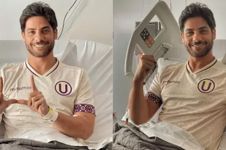 Andrs Wiese reaparece tras operacin y celebra tricampeonato de la 'U'