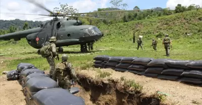 Tropas del Ejrcito peruano.