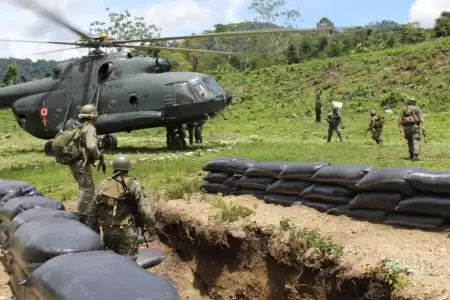 Tropas del Ejrcito peruano.