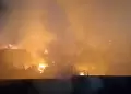 Incendio de cdigo 2 consume almacn de combustibles en Jicamarca: Bomberos controlan emergencia al 50%