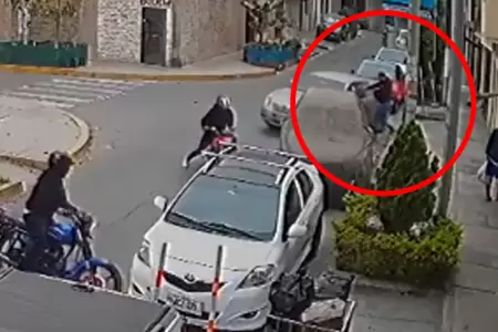 Empresario salv de morir en Los Olivos gracias al blindaje de su auto.