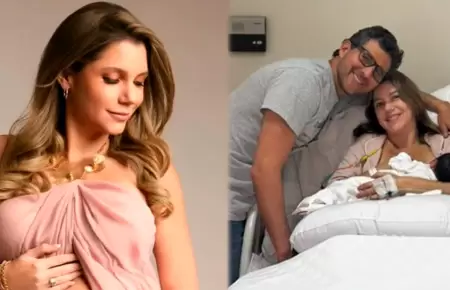 Periodista Alexandra Hrler dio a luz a su primer beb.