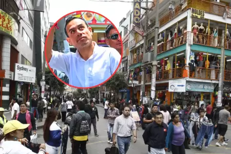 Gamarra ser intervenida por la Municipalidad de La Victoria y el Gobierno.