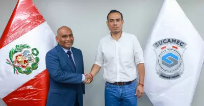 Jos Jer con superintendente de la Sucamec.