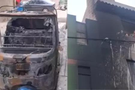 Mototaxista no paga cupo e incendian su mototaxi