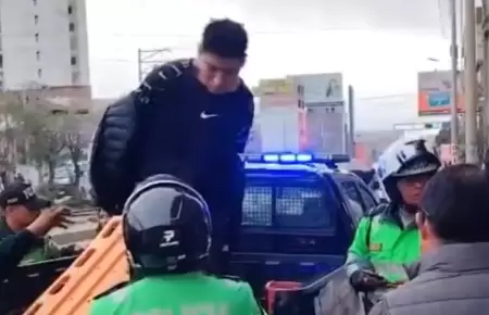 Serenazgo captura a dos presuntos ladrones tras persecucin en motocicleta en Sa