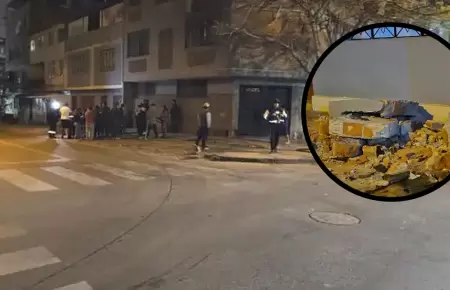 Choque en SJL deja a mujer atropellada mientras caminaba por la vereda