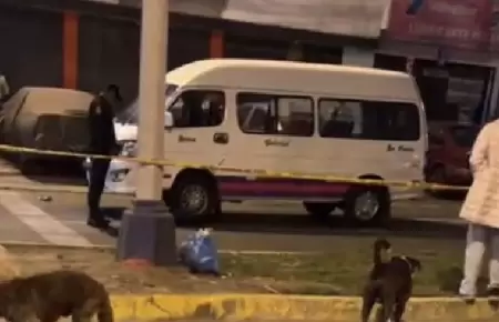 Chofer de combi informal en el Callao fue acribillado en la madrugada.