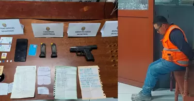Exrecluso armado detenido