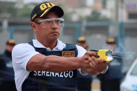 Serenos podrn usar pistolas elctricas o de electrochoque.