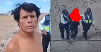 Detienen a presunto agresor en Arequipa.