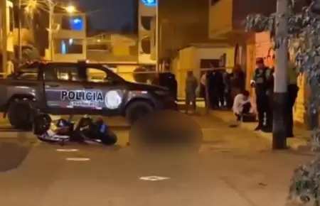 Motociclista fue baleado en Los Olivos en pleno estado de emergencia.