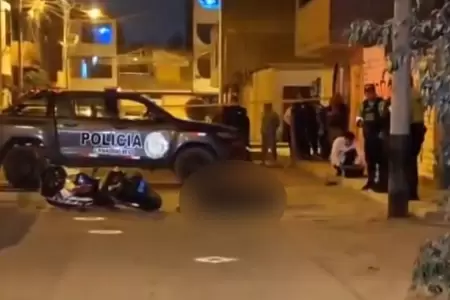 Motociclista fue baleado en Los Olivos en pleno estado de emergencia.