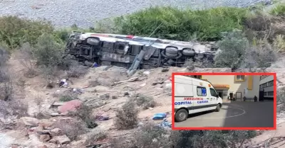 Bus de la empresa Llamosas cae a un abismo en Ocoa