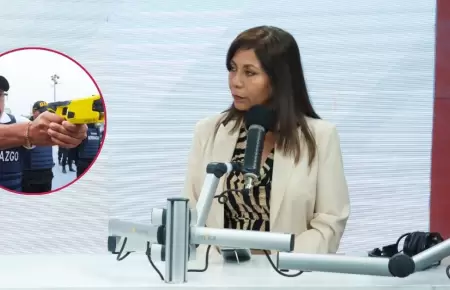 Mnica Tello se pronuncia por uso de pistolas elctricas por parte de serenos.