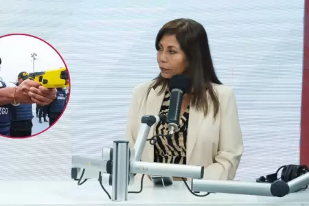 Mnica Tello se pronuncia por uso de pistolas elctricas por parte de serenos.