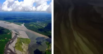 Derrame de petrleo ingres a Ro Napa en Loreto