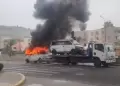 Colectivero incendi su vehculo para evitar intervencin de ATU tras acumular ms de un milln de soles en papeletas
