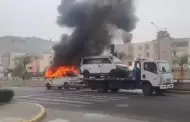 Colectivero incendi su vehculo para evitar intervencin de ATU tras acumular ms de un milln de soles en papeletas