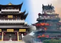 China: feroz incendio ARRASA con el Templo Yongqing, uno de los ms antiguos e importantes del pas