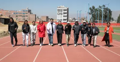 Pista atltica en Huancayo.