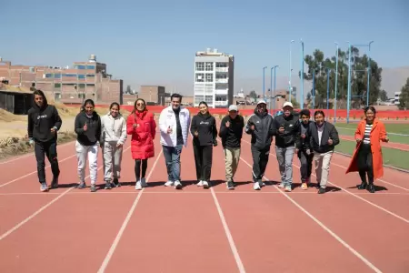 Pista atltica en Huancayo.