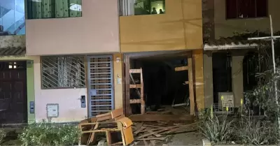 Dinamitan por segunda vez vivienda en Urb. La Rinconada