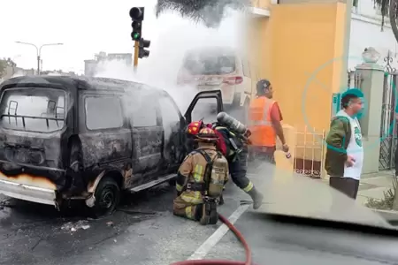 Vndalos son denunciados por la ATU tras encender vehculo.