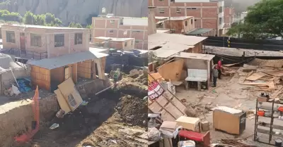 desalojan a familiares y adulto mayor