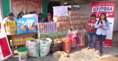 Ollita Comn Corazones Unidos recibe una tonelada de alimentos.