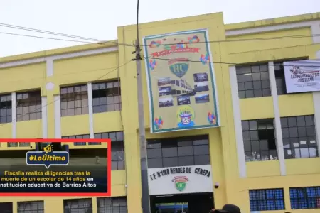 Fiscala investiga muerte de escolar