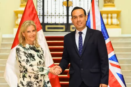 Presidente Jer recibi a la duquesa de Edimburgo en Palacio.