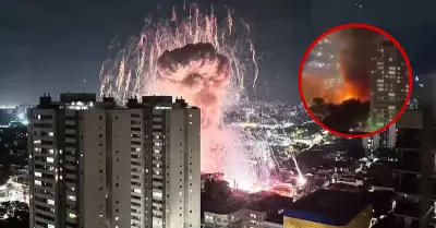 Explosin en Sao Paulo ocasion incendio