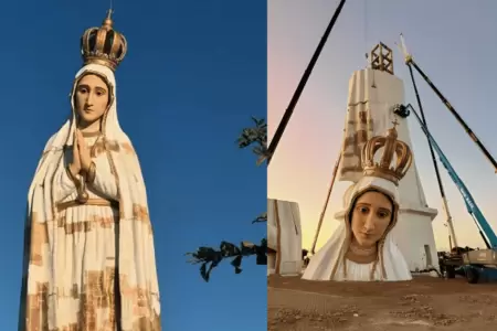 Brasil inaugura gigante escultura de Nuestra Seora de Ftima