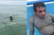 Tumbes: Pescador que cayó a altamar fue rescatado por miembros de la Marina y otros trabajadores