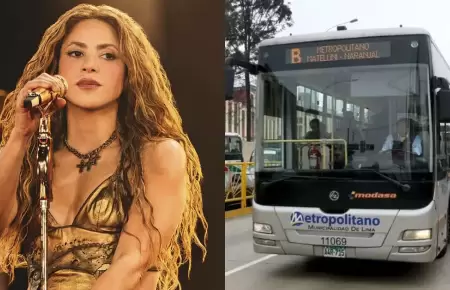 Metropolitano ampliar su horario por concierto de Shakira.